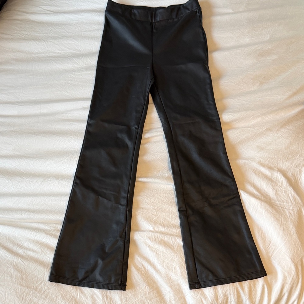 H&M Girl’s Faux Leather Flare Pants